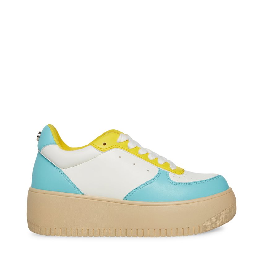 Zapatos Plataforma Steve Madden Rocket Mujer Blancas Azules | ES ZY8931